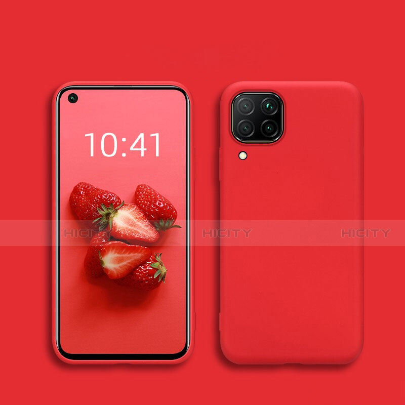 Custodia Silicone Ultra Sottile Morbida 360 Gradi Cover S01 per Huawei P40 Lite Rosso