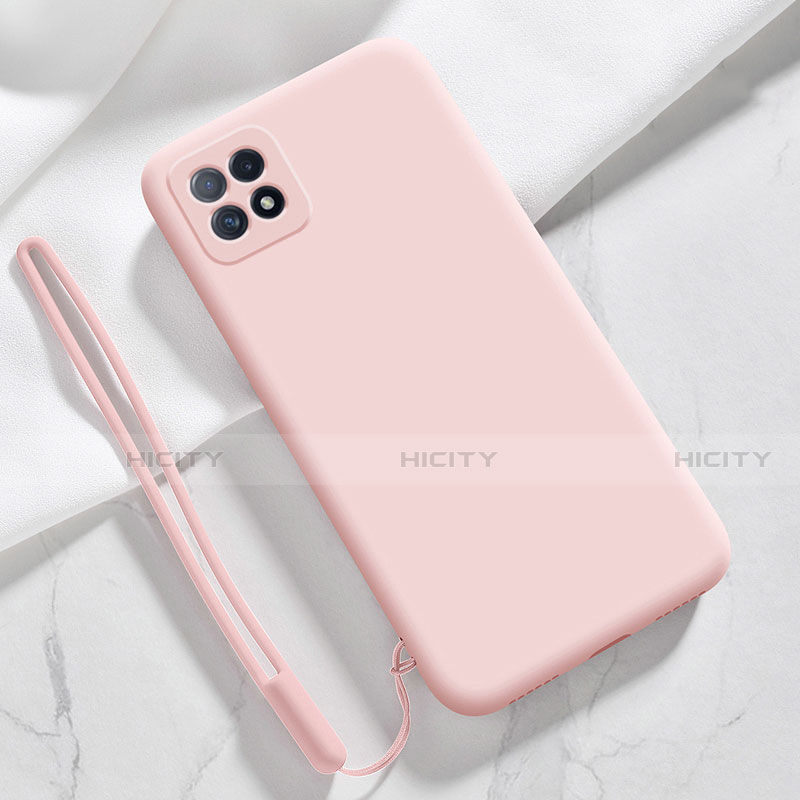 Custodia Silicone Ultra Sottile Morbida 360 Gradi Cover S01 per Oppo Reno4 SE 5G Rosa