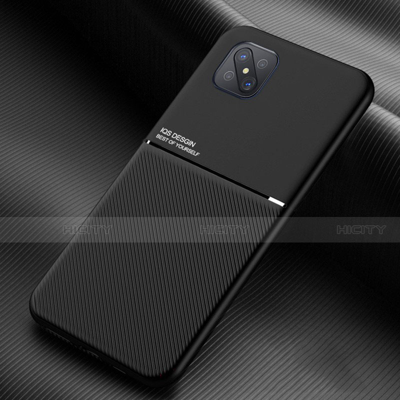 Custodia Silicone Ultra Sottile Morbida 360 Gradi Cover S01 per Oppo Reno4 Z 5G Nero