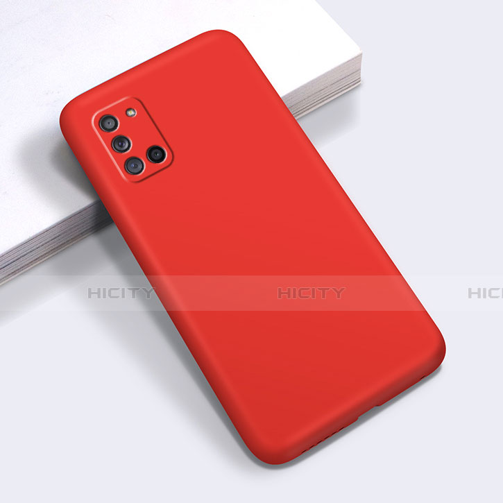 Custodia Silicone Ultra Sottile Morbida 360 Gradi Cover S01 per Samsung Galaxy A31 Rosso