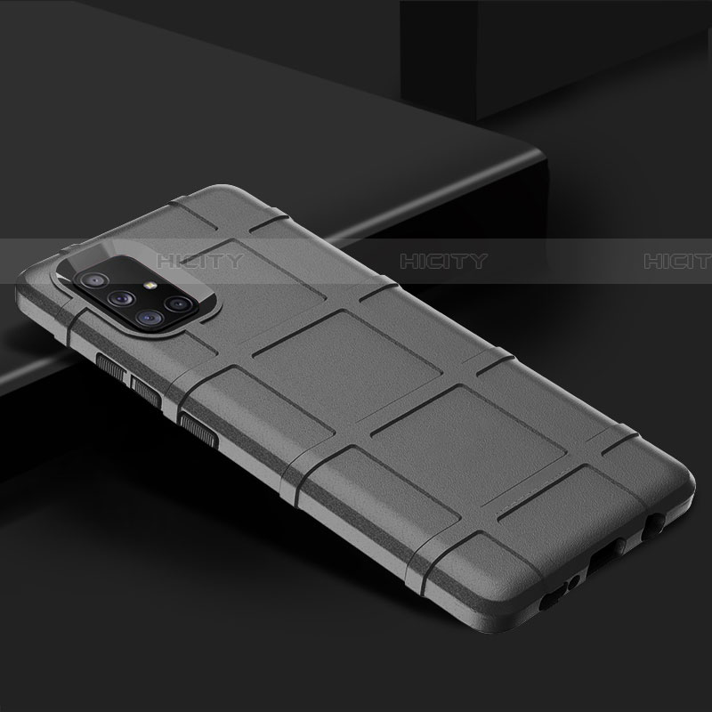 Custodia Silicone Ultra Sottile Morbida 360 Gradi Cover S01 per Samsung Galaxy A71 5G Argento