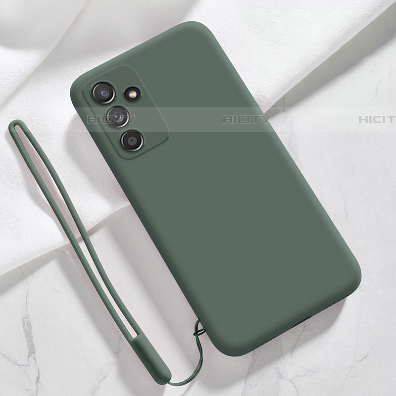 Custodia Silicone Ultra Sottile Morbida 360 Gradi Cover S01 per Samsung Galaxy F23 5G Verde Notte