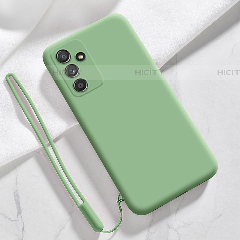 Custodia Silicone Ultra Sottile Morbida 360 Gradi Cover S01 per Samsung Galaxy M13 4G Verde Pastello