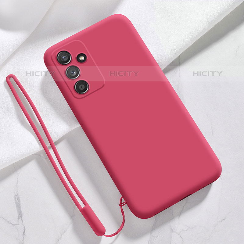 Custodia Silicone Ultra Sottile Morbida 360 Gradi Cover S01 per Samsung Galaxy M23 5G Rosa Caldo