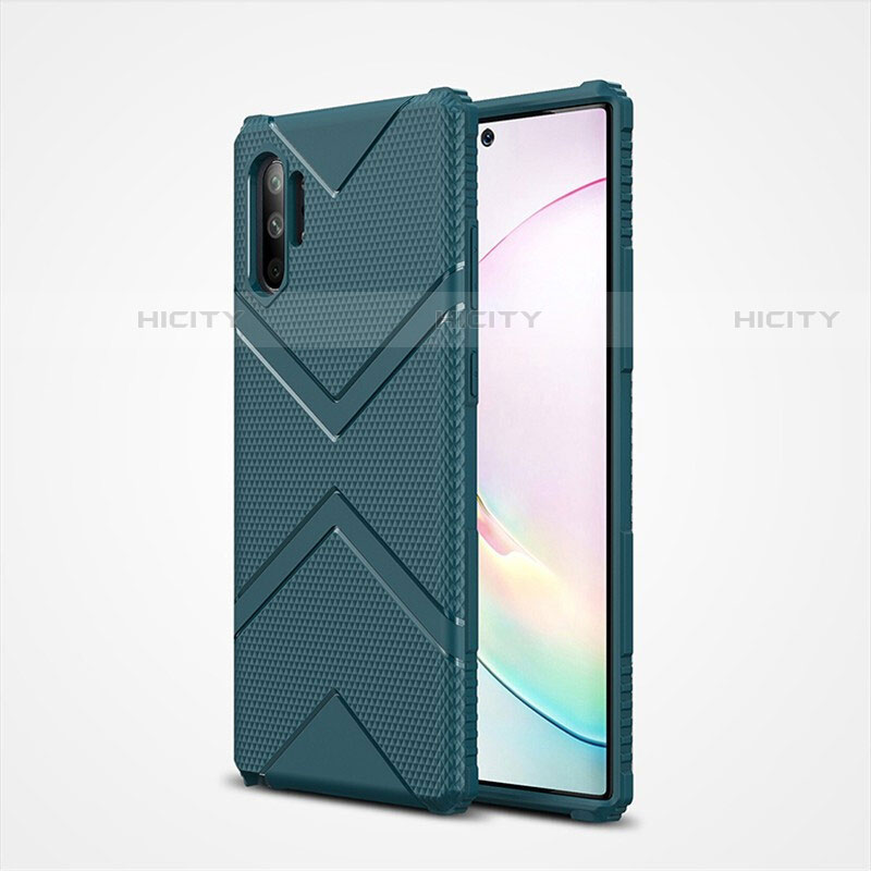 Custodia Silicone Ultra Sottile Morbida 360 Gradi Cover S01 per Samsung Galaxy Note 10 Plus 5G Verde