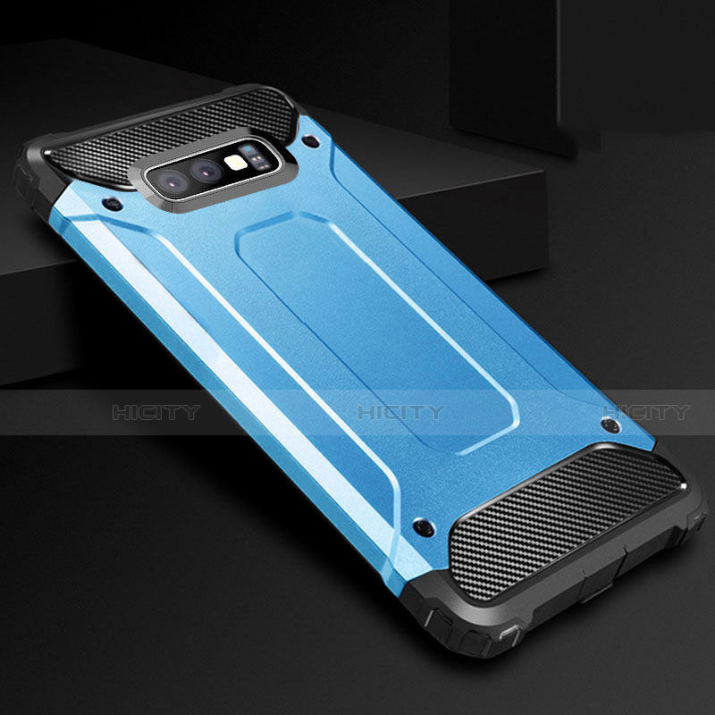 Custodia Silicone Ultra Sottile Morbida 360 Gradi Cover S01 per Samsung Galaxy S10e Blu