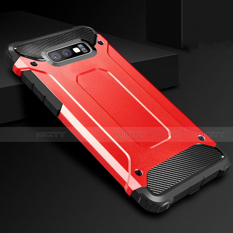 Custodia Silicone Ultra Sottile Morbida 360 Gradi Cover S01 per Samsung Galaxy S10e Rosso