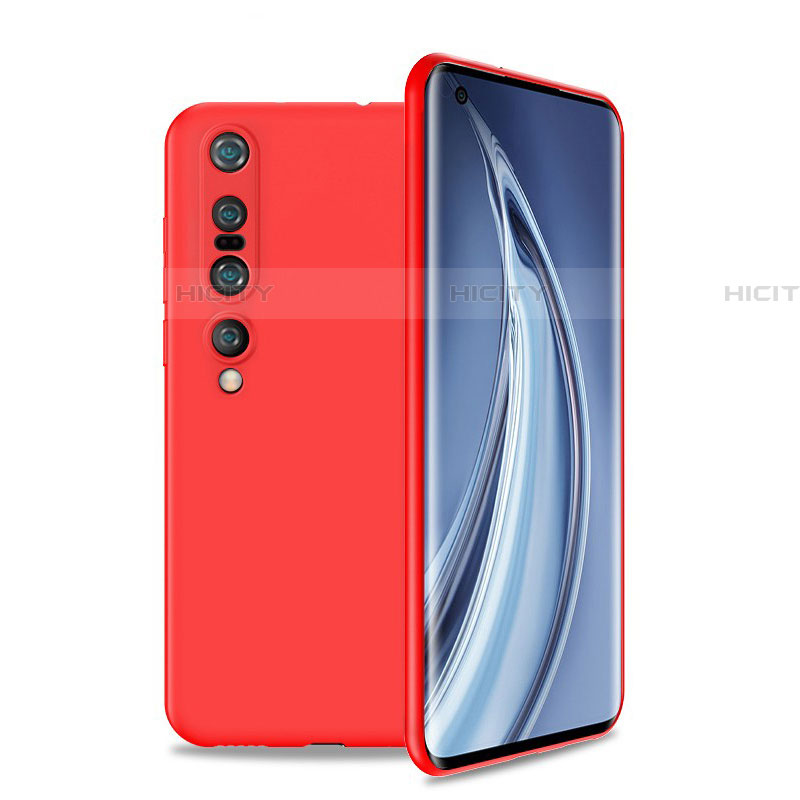 Custodia Silicone Ultra Sottile Morbida 360 Gradi Cover S01 per Xiaomi Mi 10 Pro Rosso