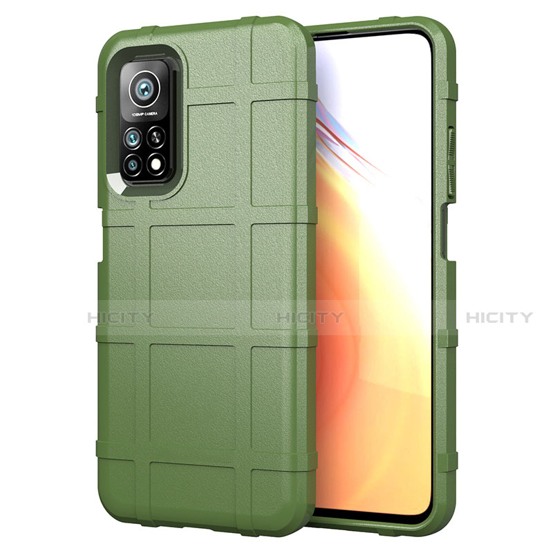 Custodia Silicone Ultra Sottile Morbida 360 Gradi Cover S01 per Xiaomi Mi 10T 5G Verde Militare