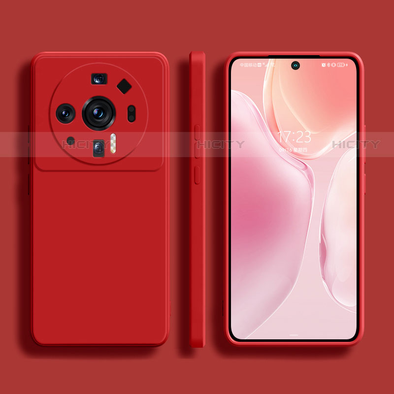 Custodia Silicone Ultra Sottile Morbida 360 Gradi Cover S01 per Xiaomi Mi 12 Ultra 5G Rosso