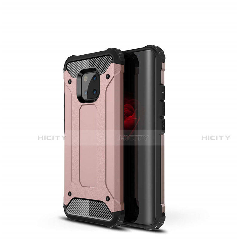 Custodia Silicone Ultra Sottile Morbida 360 Gradi Cover S02 per Huawei Mate 20 Pro Oro Rosa