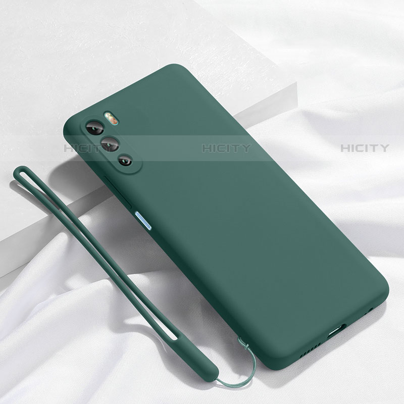 Custodia Silicone Ultra Sottile Morbida 360 Gradi Cover S02 per Huawei Mate 40 Lite 5G Verde Notte