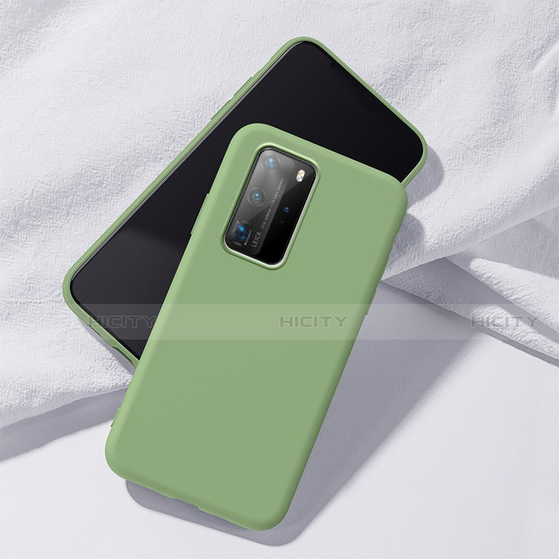 Custodia Silicone Ultra Sottile Morbida 360 Gradi Cover S02 per Huawei P40 Pro Verde