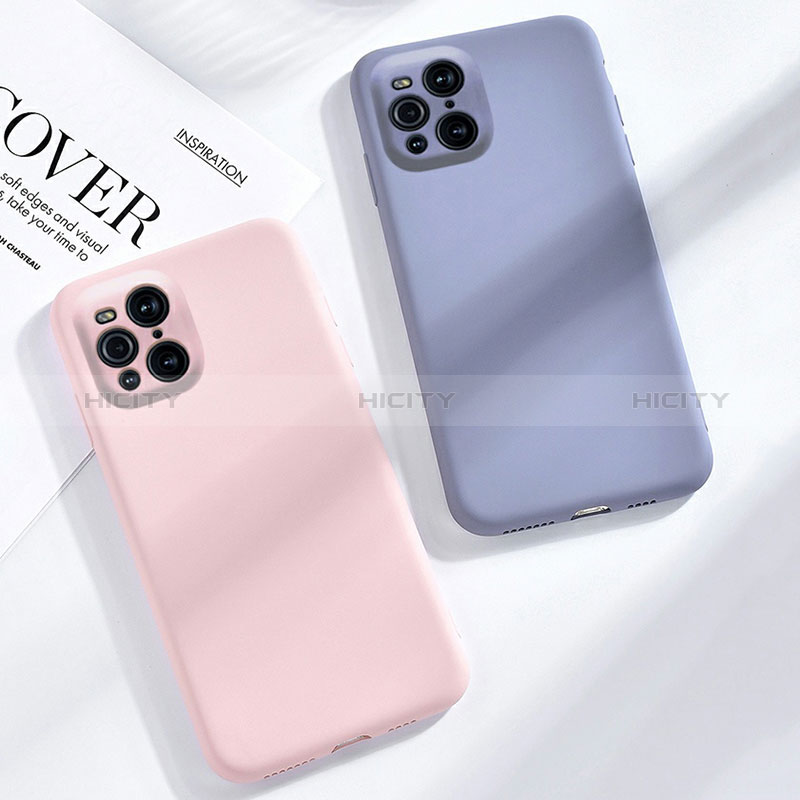 Custodia Silicone Ultra Sottile Morbida 360 Gradi Cover S02 per Oppo Find X3 5G