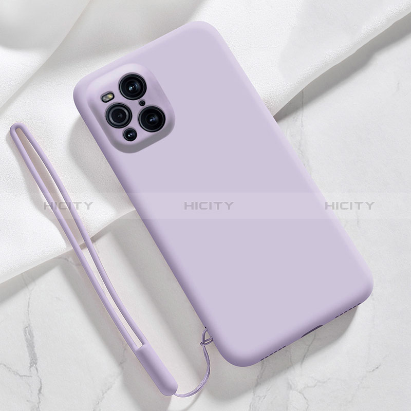 Custodia Silicone Ultra Sottile Morbida 360 Gradi Cover S02 per Oppo Find X3 5G