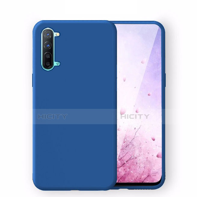 Custodia Silicone Ultra Sottile Morbida 360 Gradi Cover S02 per Oppo K7 5G Blu