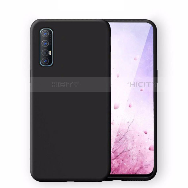 Custodia Silicone Ultra Sottile Morbida 360 Gradi Cover S02 per Oppo Reno3 Pro Nero