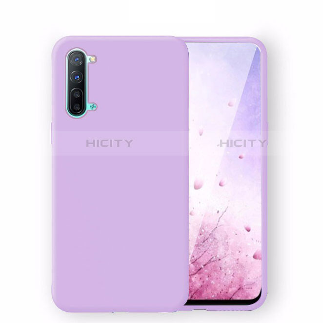 Custodia Silicone Ultra Sottile Morbida 360 Gradi Cover S02 per Oppo Reno3 Viola