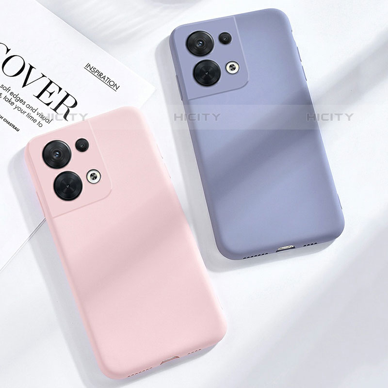 Custodia Silicone Ultra Sottile Morbida 360 Gradi Cover S02 per Oppo Reno8 5G