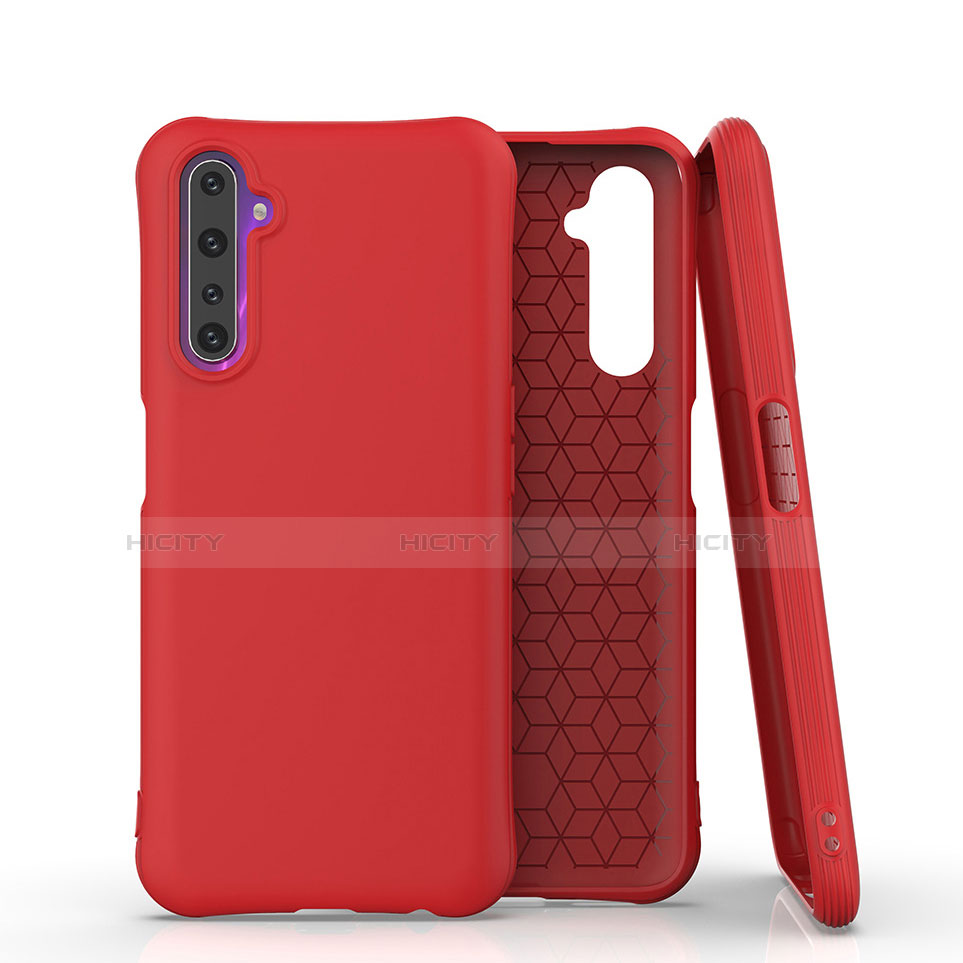 Custodia Silicone Ultra Sottile Morbida 360 Gradi Cover S02 per Realme 6 Pro Rosso