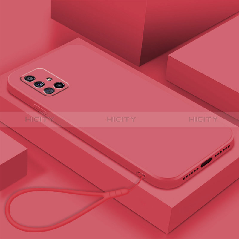 Custodia Silicone Ultra Sottile Morbida 360 Gradi Cover S02 per Samsung Galaxy A71 4G A715 Rosso