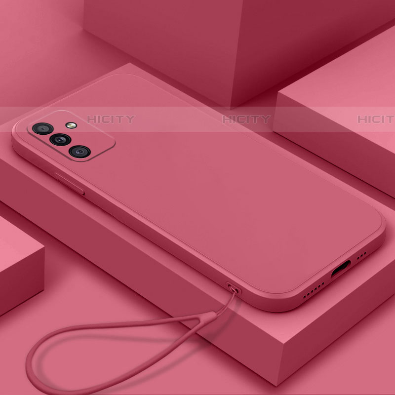 Custodia Silicone Ultra Sottile Morbida 360 Gradi Cover S02 per Samsung Galaxy A82 5G Rosa Caldo