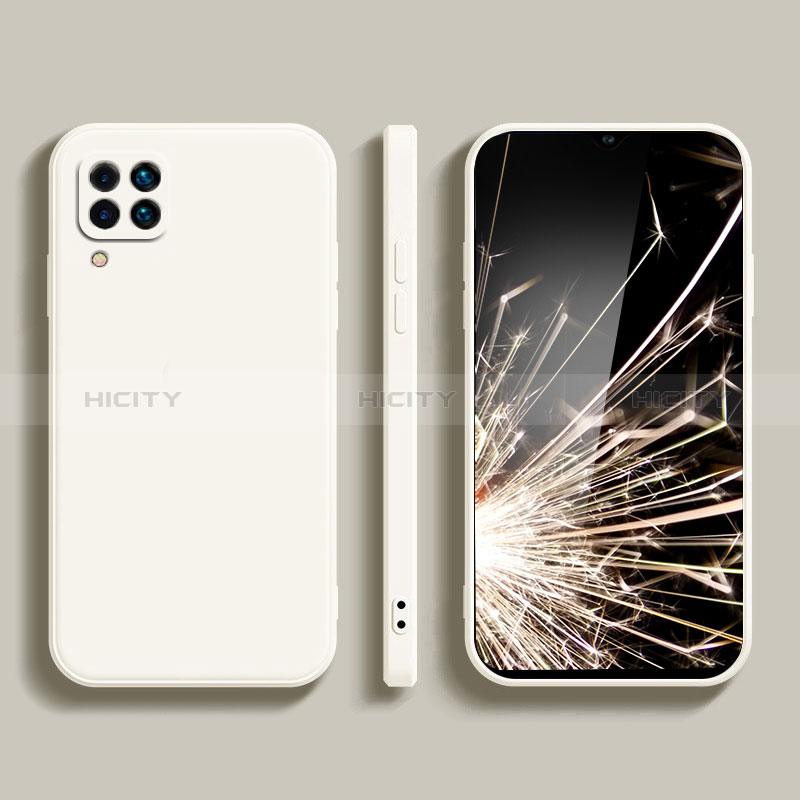 Custodia Silicone Ultra Sottile Morbida 360 Gradi Cover S02 per Samsung Galaxy M12 Bianco