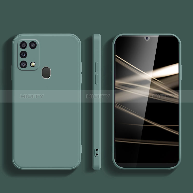 Custodia Silicone Ultra Sottile Morbida 360 Gradi Cover S02 per Samsung Galaxy M31 Verde Notte
