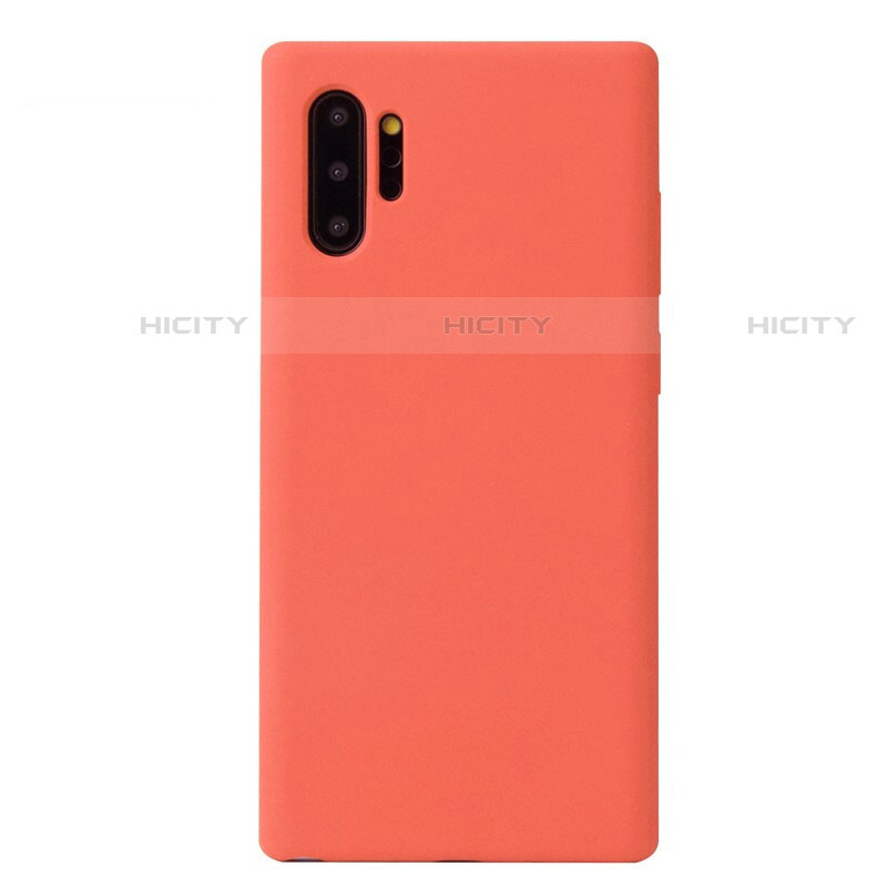 Custodia Silicone Ultra Sottile Morbida 360 Gradi Cover S02 per Samsung Galaxy Note 10 Plus 5G Arancione