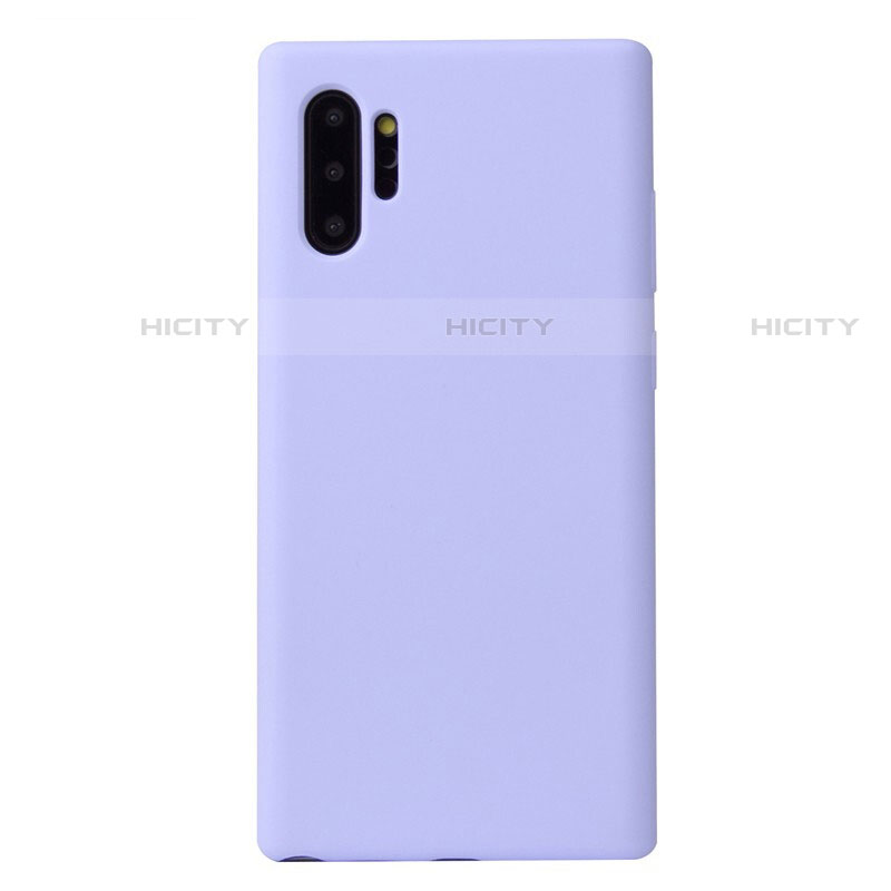 Custodia Silicone Ultra Sottile Morbida 360 Gradi Cover S02 per Samsung Galaxy Note 10 Plus 5G Viola