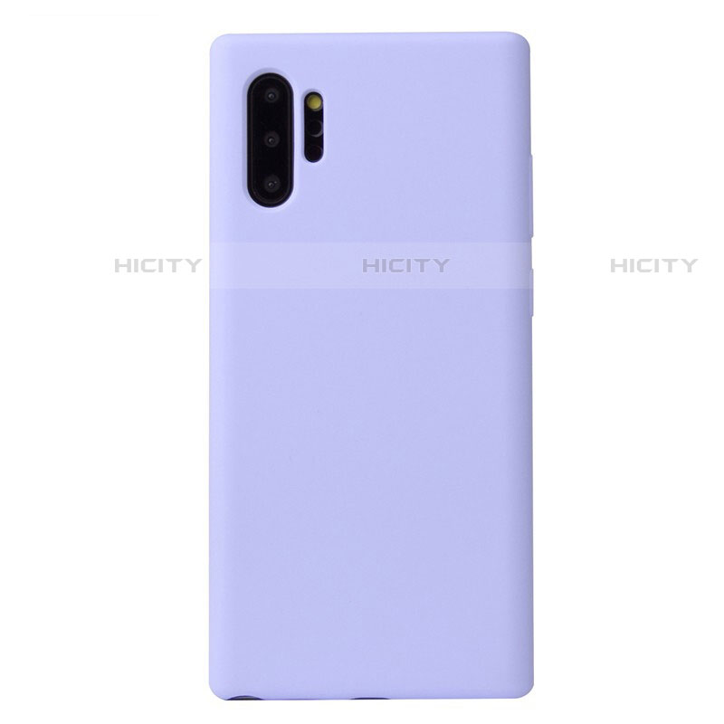 Custodia Silicone Ultra Sottile Morbida 360 Gradi Cover S02 per Samsung Galaxy Note 10 Plus Viola