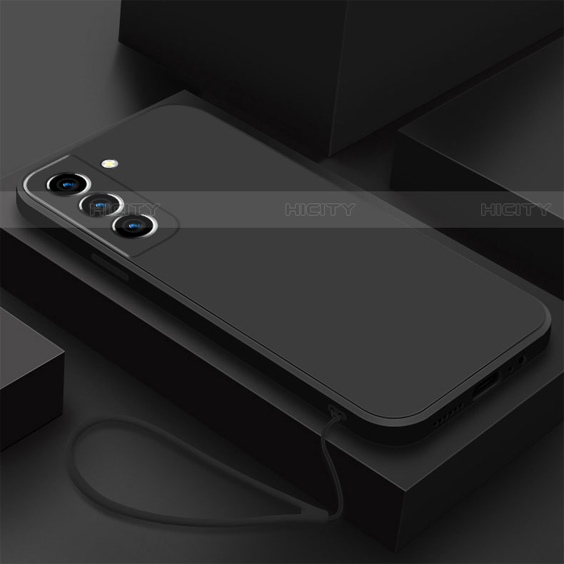 Custodia Silicone Ultra Sottile Morbida 360 Gradi Cover S02 per Samsung Galaxy S21 5G Nero