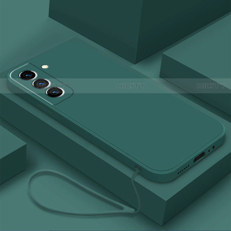 Custodia Silicone Ultra Sottile Morbida 360 Gradi Cover S02 per Samsung Galaxy S21 5G Verde
