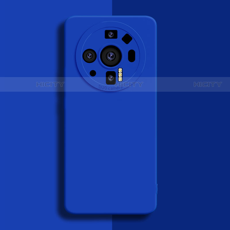 Custodia Silicone Ultra Sottile Morbida 360 Gradi Cover S02 per Xiaomi Mi 12 Ultra 5G Blu