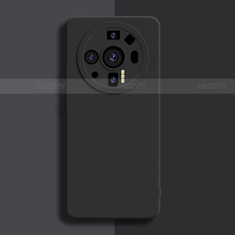 Custodia Silicone Ultra Sottile Morbida 360 Gradi Cover S02 per Xiaomi Mi 12S Ultra 5G Nero