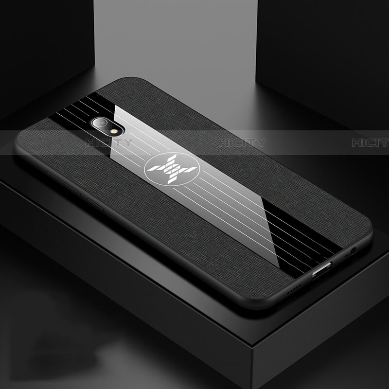 Custodia Silicone Ultra Sottile Morbida 360 Gradi Cover S02 per Xiaomi Redmi 8A Nero