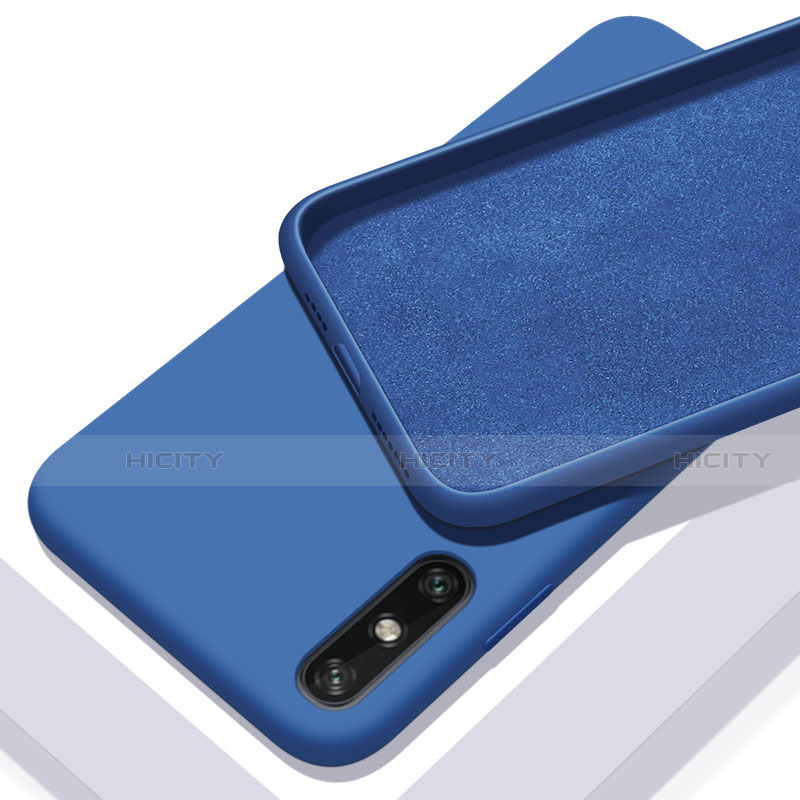 Custodia Silicone Ultra Sottile Morbida 360 Gradi Cover S03 per Huawei Enjoy 10e Blu