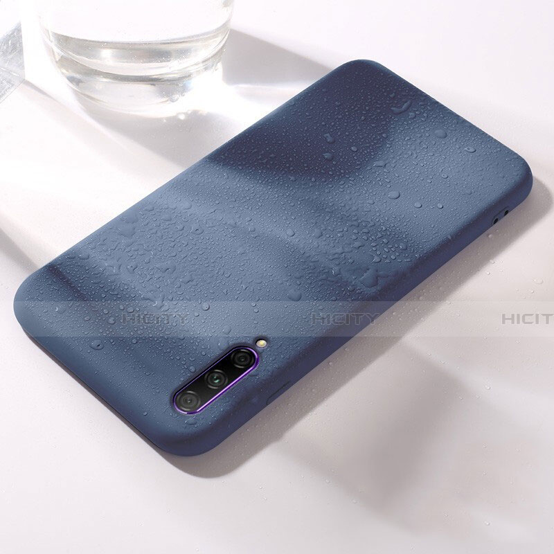 Custodia Silicone Ultra Sottile Morbida 360 Gradi Cover S03 per Huawei Honor 9X Pro Blu