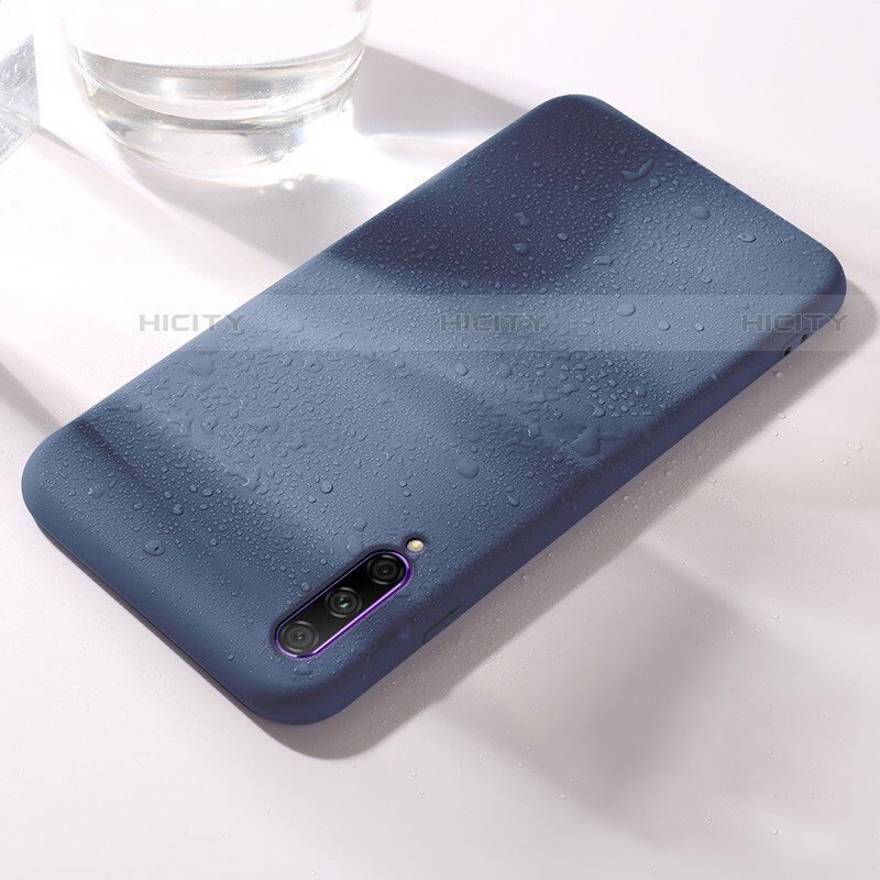Custodia Silicone Ultra Sottile Morbida 360 Gradi Cover S03 per Huawei Y9s Blu