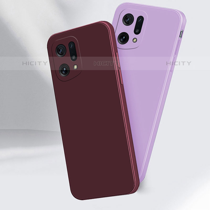 Custodia Silicone Ultra Sottile Morbida 360 Gradi Cover S03 per Oppo Find X5 Pro 5G