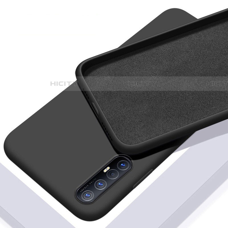 Custodia Silicone Ultra Sottile Morbida 360 Gradi Cover S03 per Oppo Reno3 Pro Nero