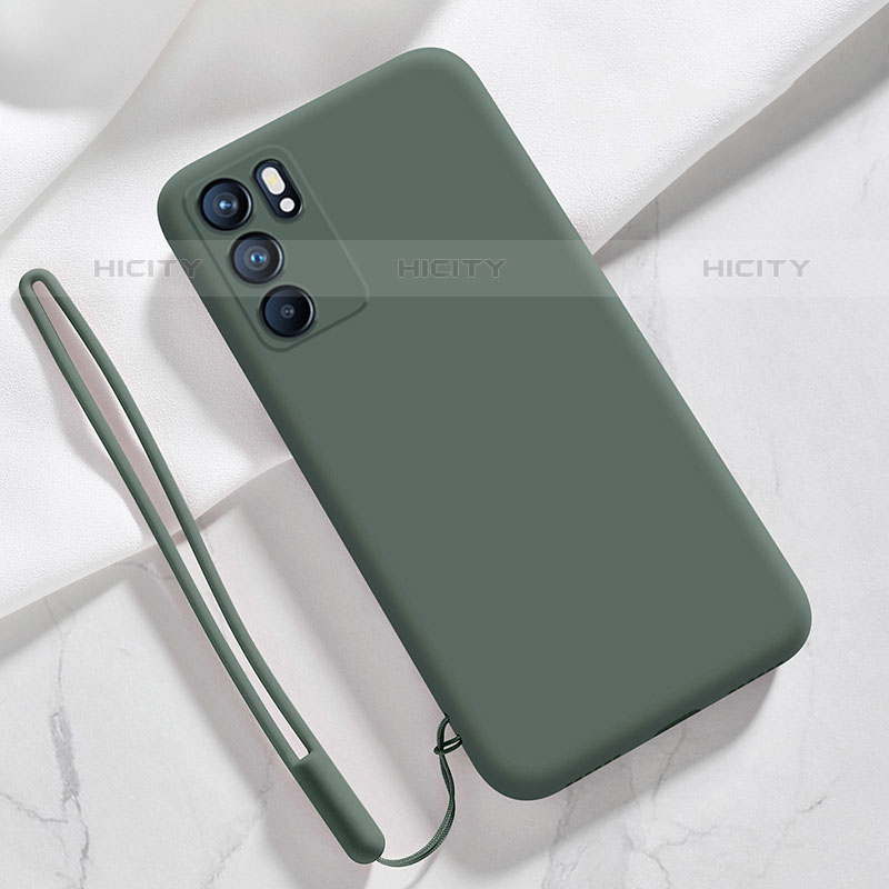 Custodia Silicone Ultra Sottile Morbida 360 Gradi Cover S03 per Oppo Reno6 5G