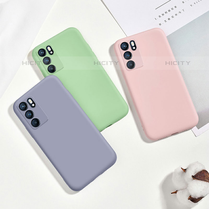 Custodia Silicone Ultra Sottile Morbida 360 Gradi Cover S03 per Oppo Reno6 5G