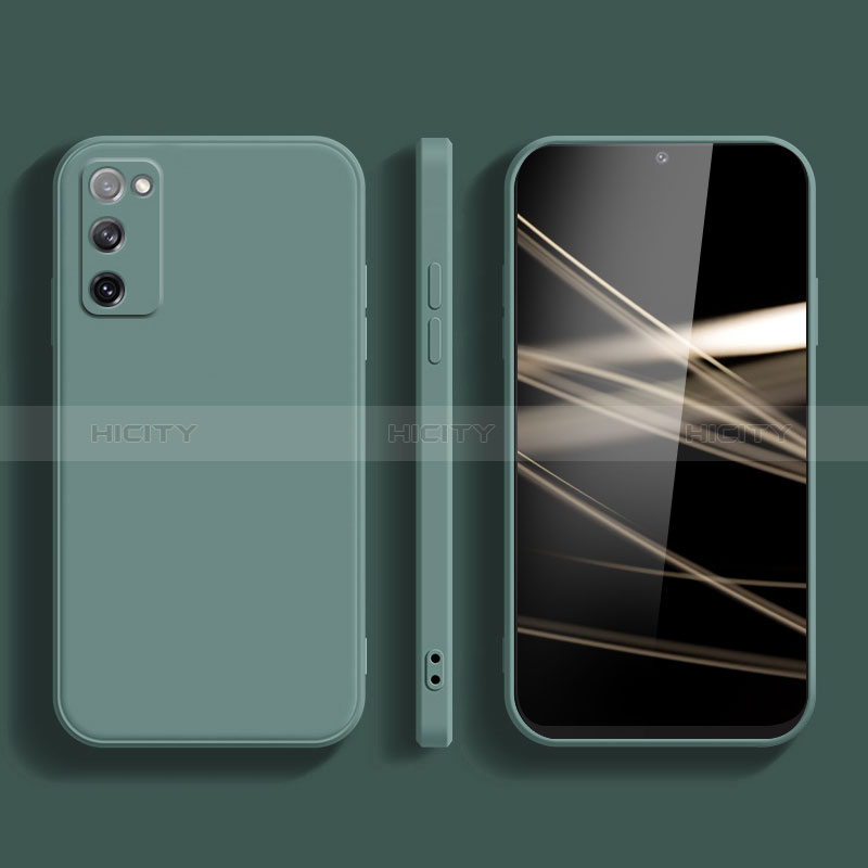 Custodia Silicone Ultra Sottile Morbida 360 Gradi Cover S03 per Samsung Galaxy S20 FE (2022) 5G Verde Notte