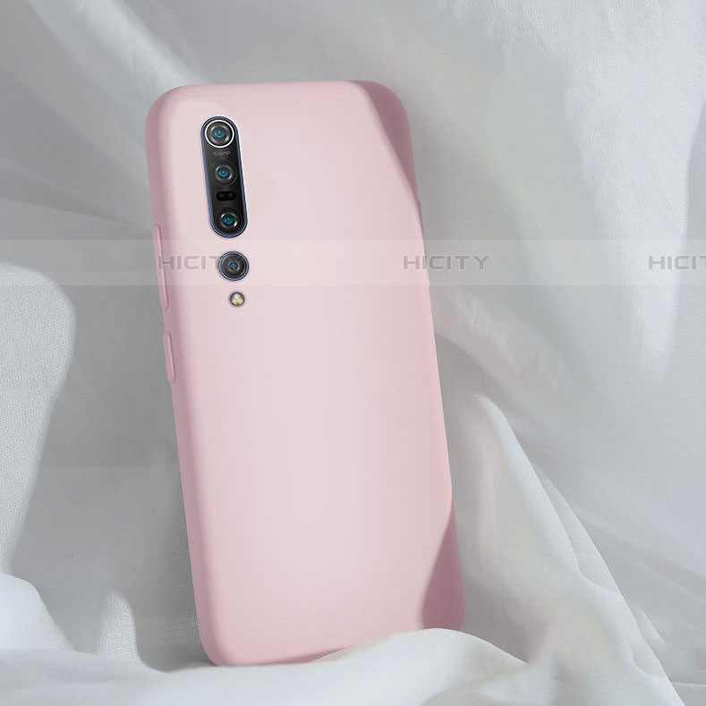 Custodia Silicone Ultra Sottile Morbida 360 Gradi Cover S03 per Xiaomi Mi 10 Pro Rosa