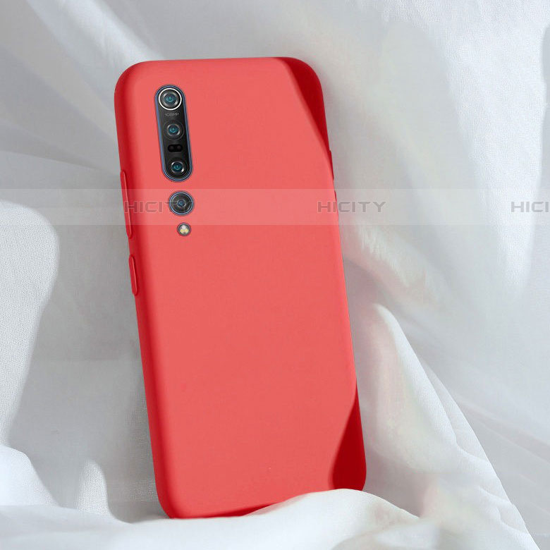 Custodia Silicone Ultra Sottile Morbida 360 Gradi Cover S03 per Xiaomi Mi 10 Pro Rosso