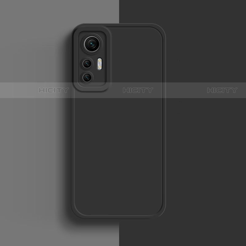 Custodia Silicone Ultra Sottile Morbida 360 Gradi Cover S03 per Xiaomi Mi 12 Pro 5G Nero