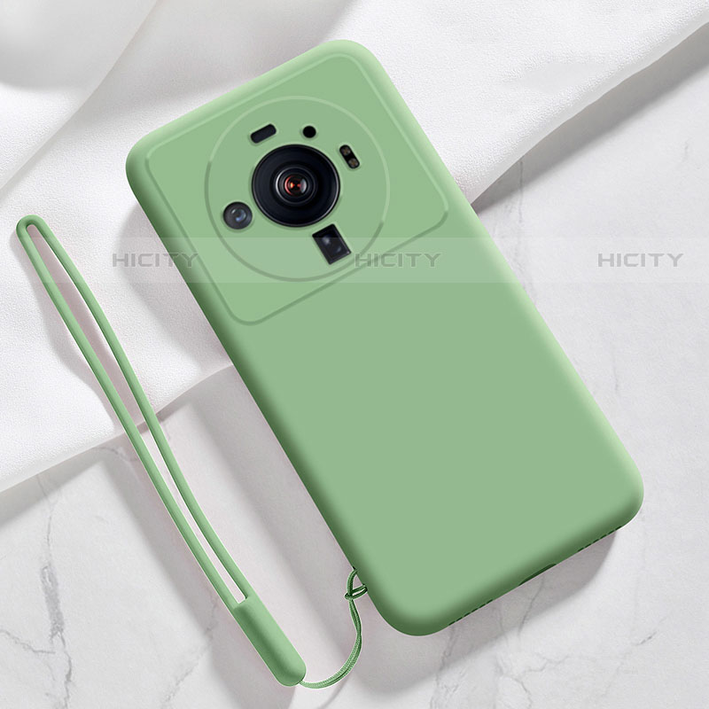 Custodia Silicone Ultra Sottile Morbida 360 Gradi Cover S03 per Xiaomi Mi 12 Ultra 5G Verde Pastello