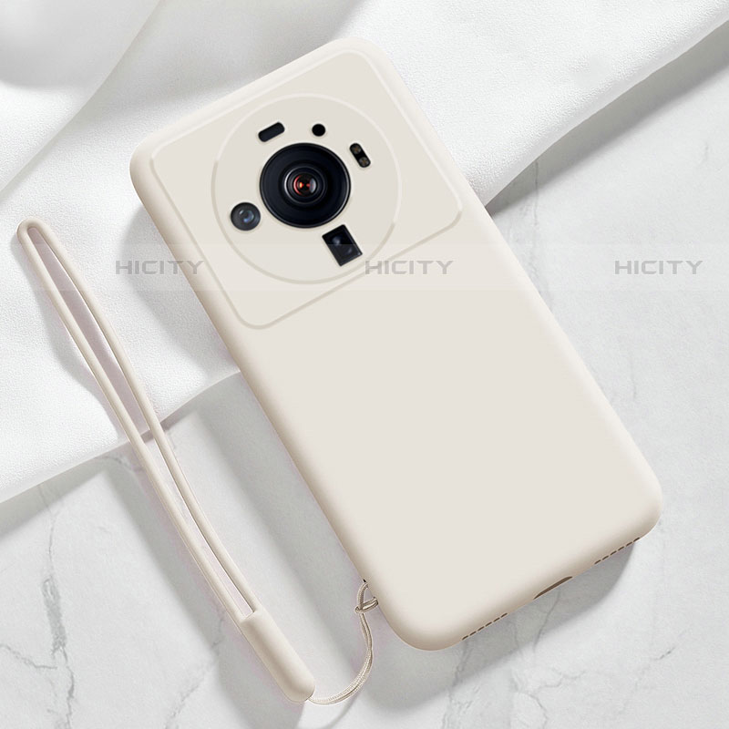 Custodia Silicone Ultra Sottile Morbida 360 Gradi Cover S03 per Xiaomi Mi 12S Ultra 5G Bianco