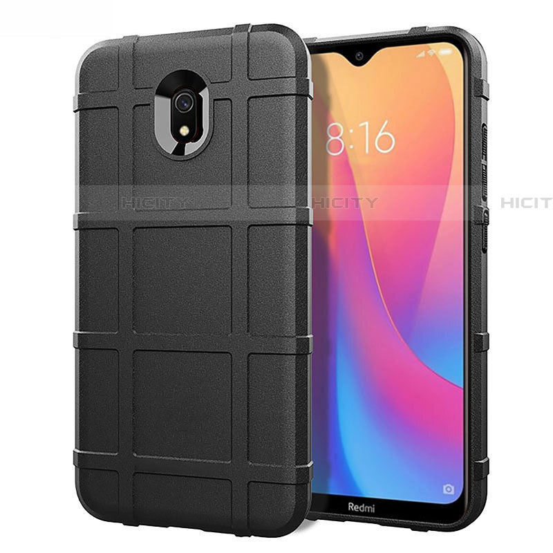 Custodia Silicone Ultra Sottile Morbida 360 Gradi Cover S03 per Xiaomi Redmi 8A Nero